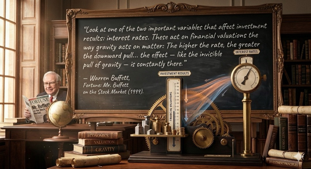 Interest rates act on financial valuations the way gravity acts on matter.