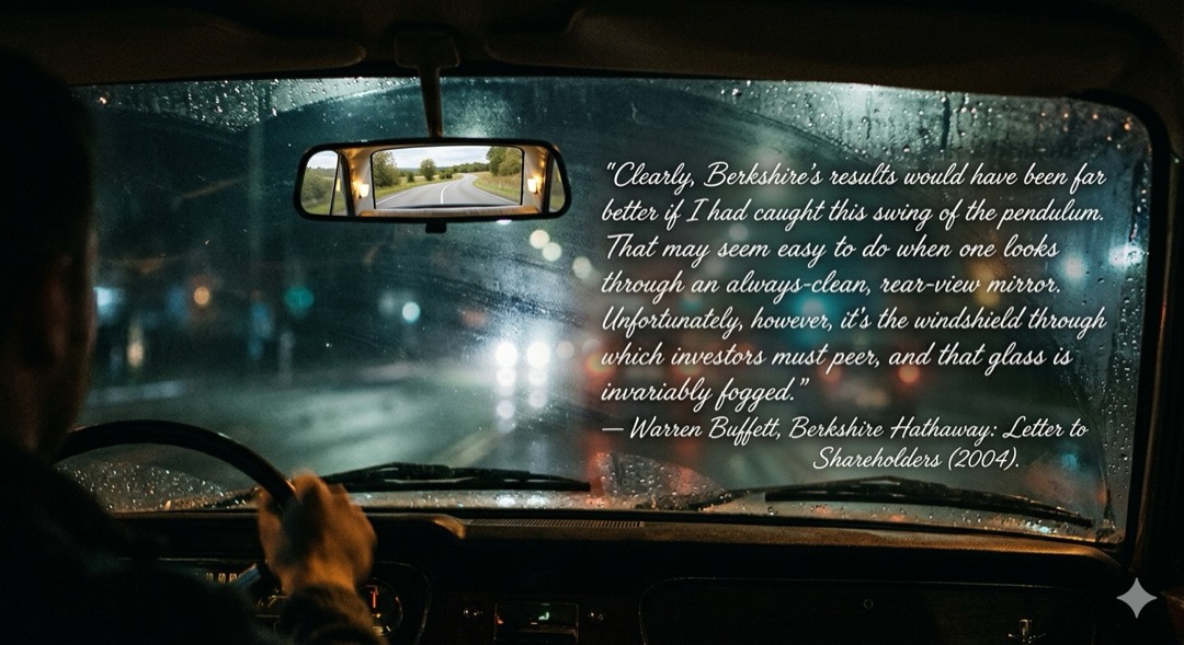 Rear-view mirror always-clean. Windshield is invariably fogged.